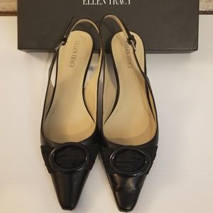 ELLEN TRACY BLACK STELLA PUMPS SIZE 8.5